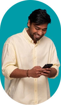 Young man on a phone